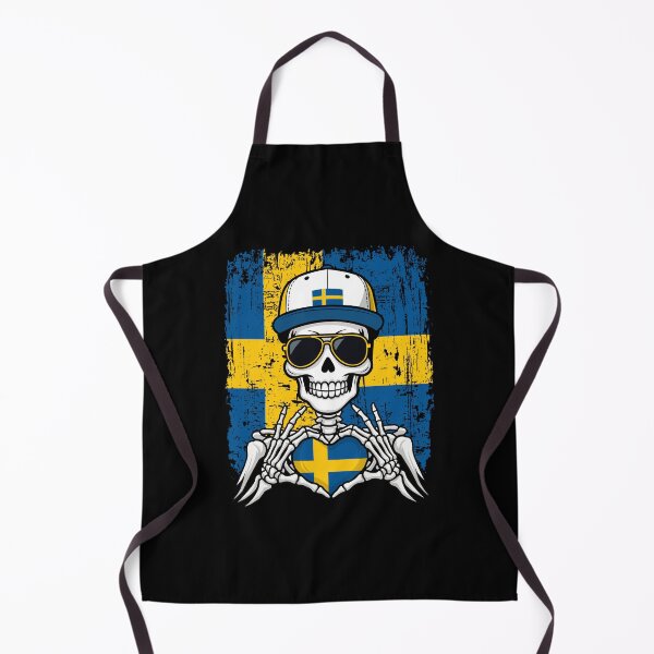Item preview, Sweden Pride Skeleton Art Tee designed and sold by Colorful Designs.