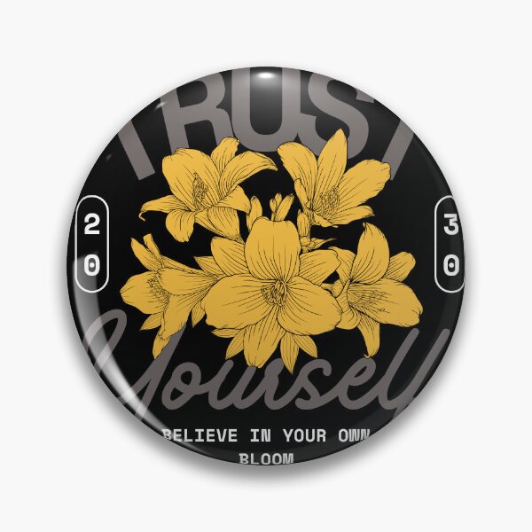 Item preview, Motivational Quote Floral Design – Trust Yourself, Believe in Your Bloom designed and sold by Anomaly 404 Error.
