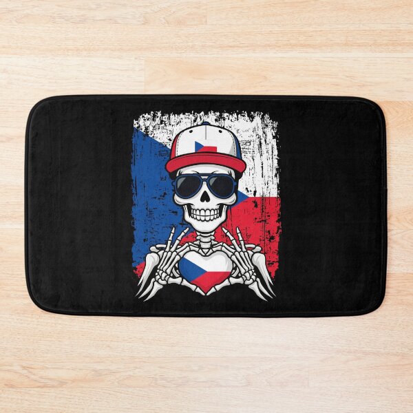 Item preview, Czech Pride Skeleton Art Tee designed and sold by Colorful Designs.