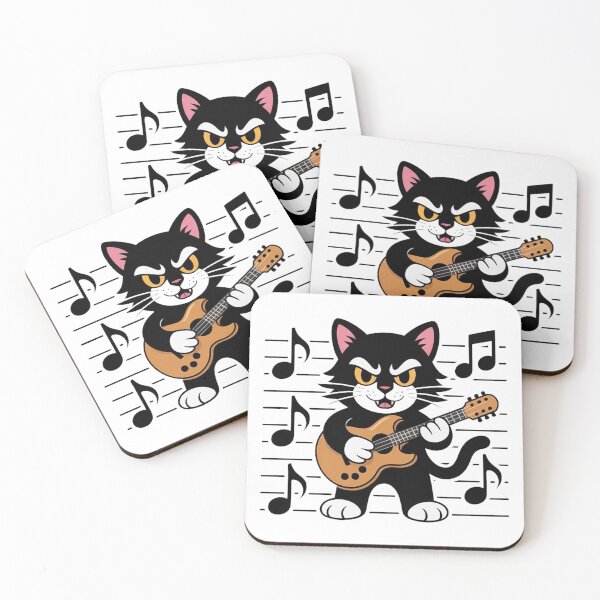 Item preview, Guitar Playing Cat designed and sold by QuiteOrbit.