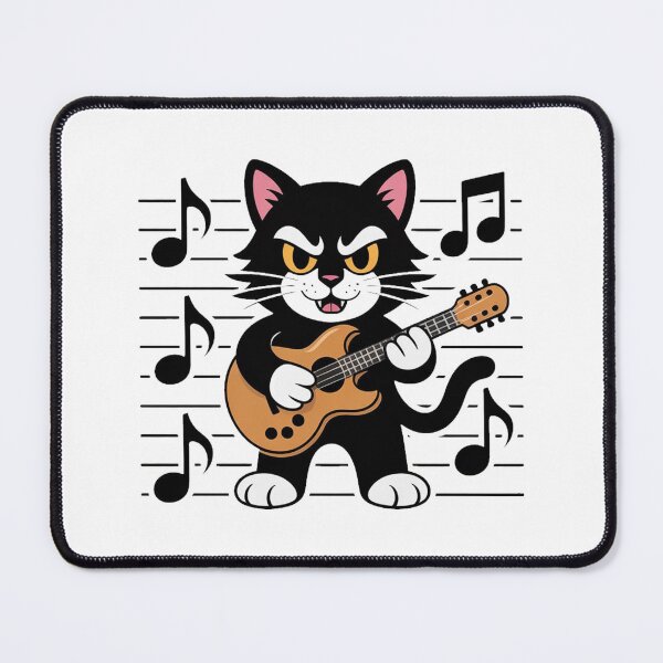 Item preview, Guitar Playing Cat designed and sold by QuiteOrbit.