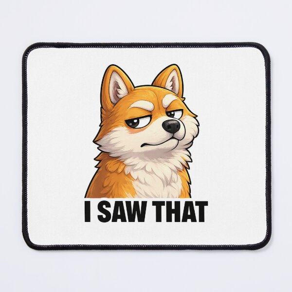 Item preview, Funny Side Eye Dog Meme Sticker - I Saw That Suspicious Shiba Inu Reaction Gift designed and sold by ArtByTripti.