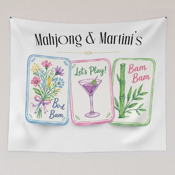Item preview, Mahjong & Martini's designed and sold by The Sassy Print.