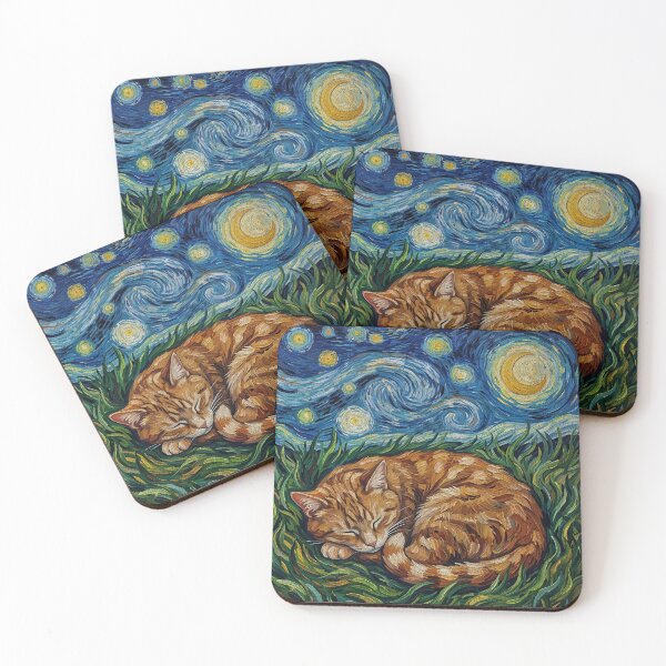 Item preview, Orange Tabby Night designed and sold by turkey1200.