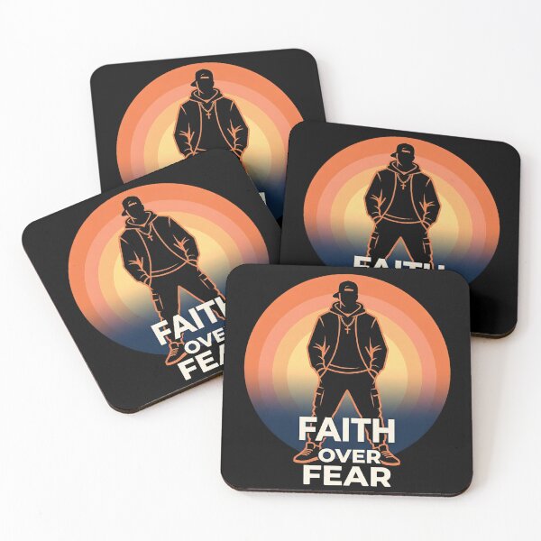 Item preview, Faith Over Fear Retro Christian Streetwear Sunset Design designed and sold by Majnon8bp.