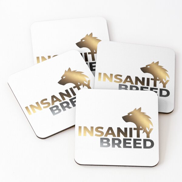 Item preview, INSANITYBREED "GOLDEN WOLF" Official Metallic Logo Tee designed and sold by INSANITYBREED.