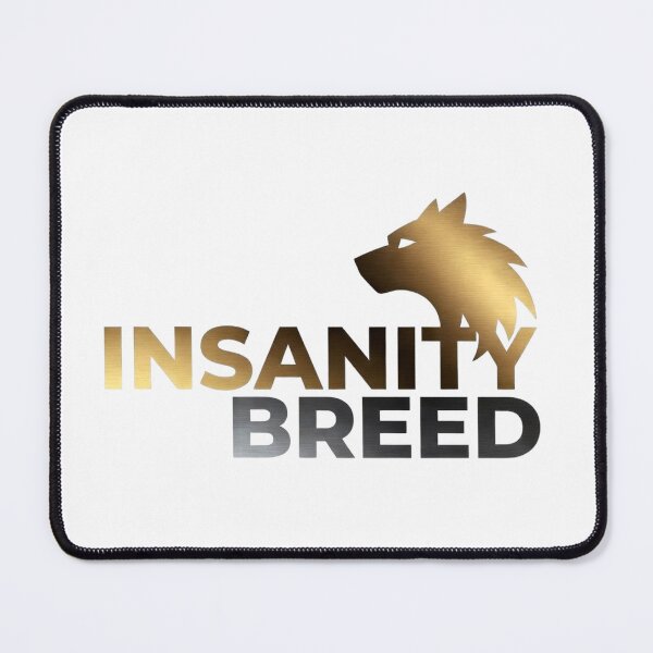 Item preview, INSANITYBREED "GOLDEN WOLF" Official Metallic Logo Tee designed and sold by INSANITYBREED.