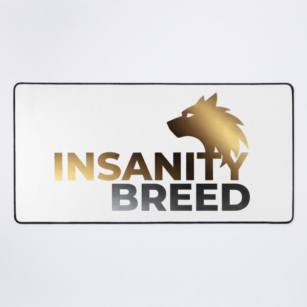 Item preview, INSANITYBREED "GOLDEN WOLF" Official Metallic Logo Tee designed and sold by INSANITYBREED.