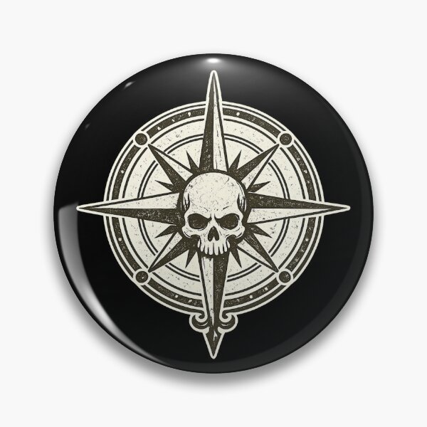 Item preview, Pirate Compass — Skull Compass Rose designed and sold by DreamMachine69.