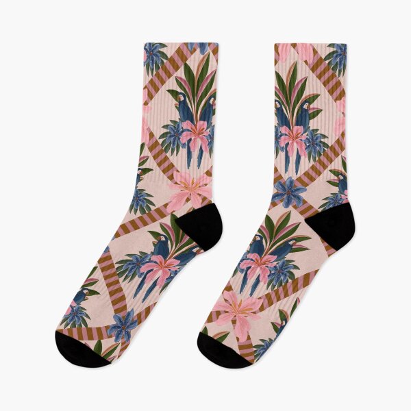 Item preview, Tropical Parrots – Vintage Floral Symmetry designed and sold by prikanashiro.