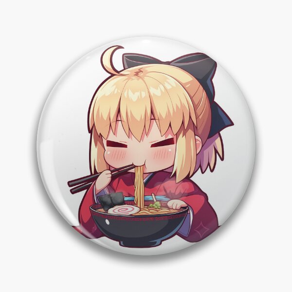 Item preview, Okita Souji Fate Grand Order Sakura Saber Kawaii Ramen designed and sold by mildaclairmo.
