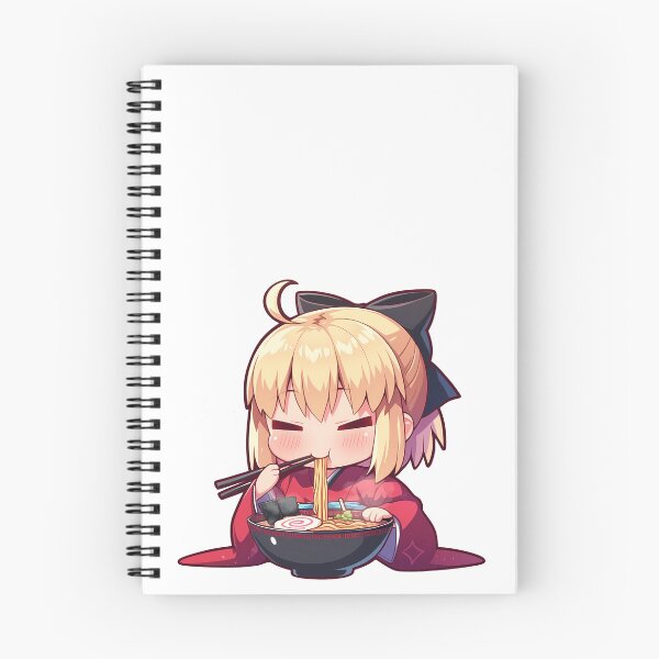 Item preview, Okita Souji Fate Grand Order Sakura Saber Kawaii Ramen designed and sold by mildaclairmo.