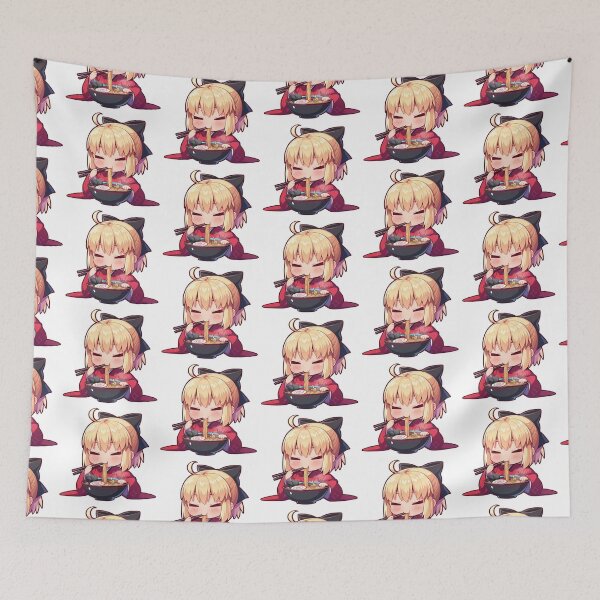 Item preview, Okita Souji Fate Grand Order Sakura Saber Kawaii Ramen designed and sold by mildaclairmo.