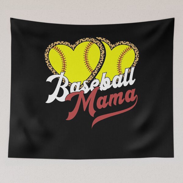 Item preview, Baseball Softball Mama Leopard Heart Tee designed and sold by KIROSALS.