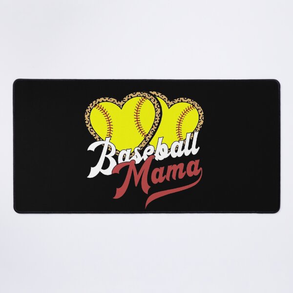Artikelvorschau, Baseball Softball Mama Leopard Heart Tee entworfen und verkauft von KIROSALS.