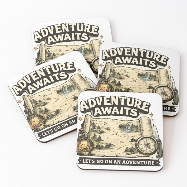 Item preview, Adventure Awaits Let's Go On An Adventure Vintage Map Art designed and sold by anandariki.