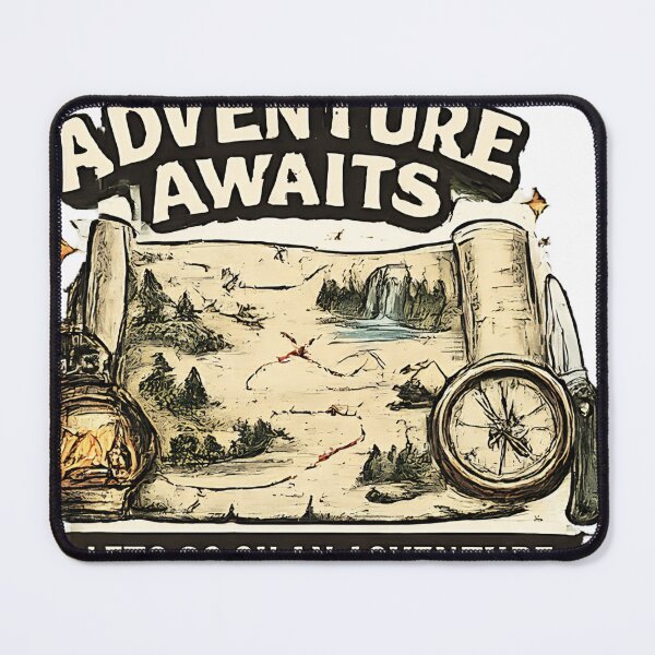 Item preview, Adventure Awaits Let's Go On An Adventure Vintage Map Art designed and sold by anandariki.