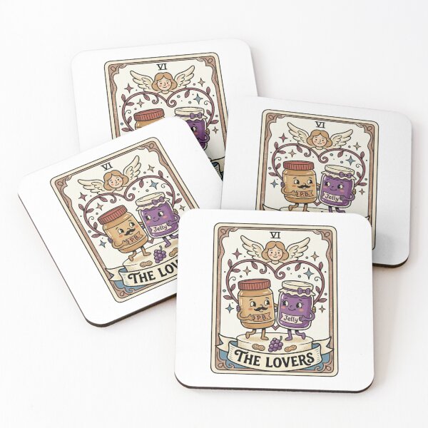 Item preview, Peanut Butter and Jelly Lovers Tarot Card Graphic – Cute PB&J Soulmate Design designed and sold by TheStephanieRome.
