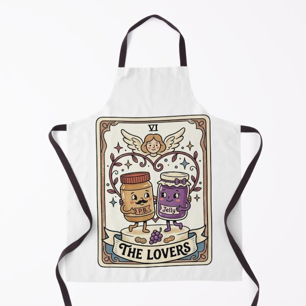 Item preview, Peanut Butter and Jelly Lovers Tarot Card Graphic – Cute PB&J Soulmate Design designed and sold by TheStephanieRome.