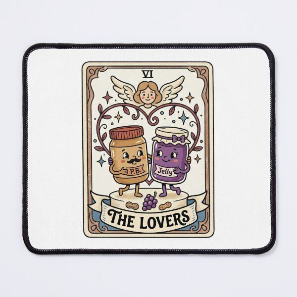 Item preview, Peanut Butter and Jelly Lovers Tarot Card Graphic – Cute PB&J Soulmate Design designed and sold by TheStephanieRome.