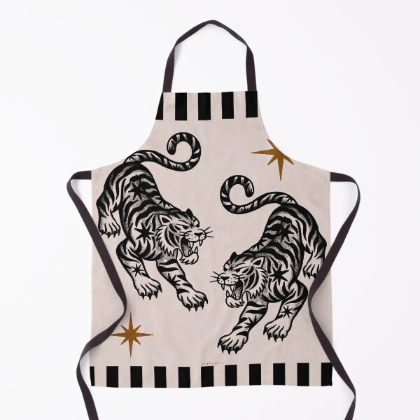 Item preview, Twin Tigers – Vintage Traditional Tattoo designed and sold by prikanashiro.