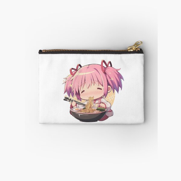 Item preview, Madoka Kaname Magia Record Kawaii Ramen Chibi Pink Comfort designed and sold by mildaclairmo.