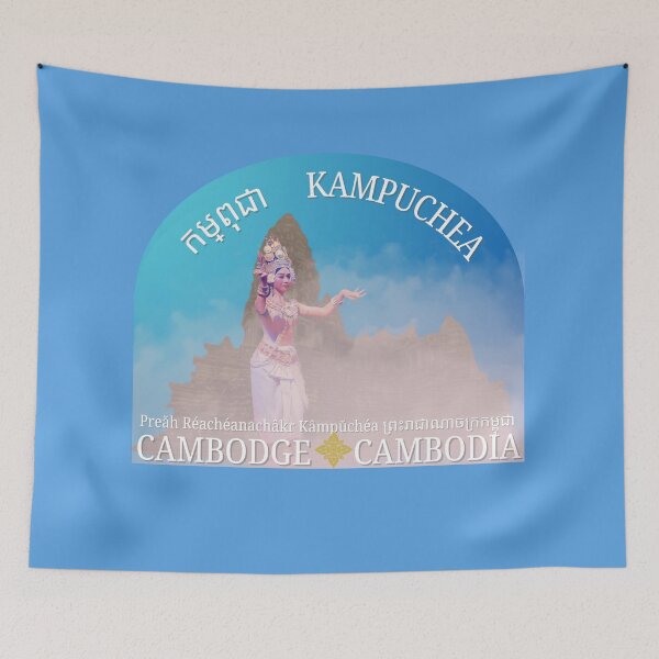 Item preview, Apsara in the Mist Blue designed and sold by Linklandiya.