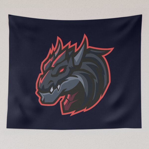 Item preview, Hungarian Dragon Head – Fierce Fantasy Dragon Illustration designed and sold by MerlinWear.