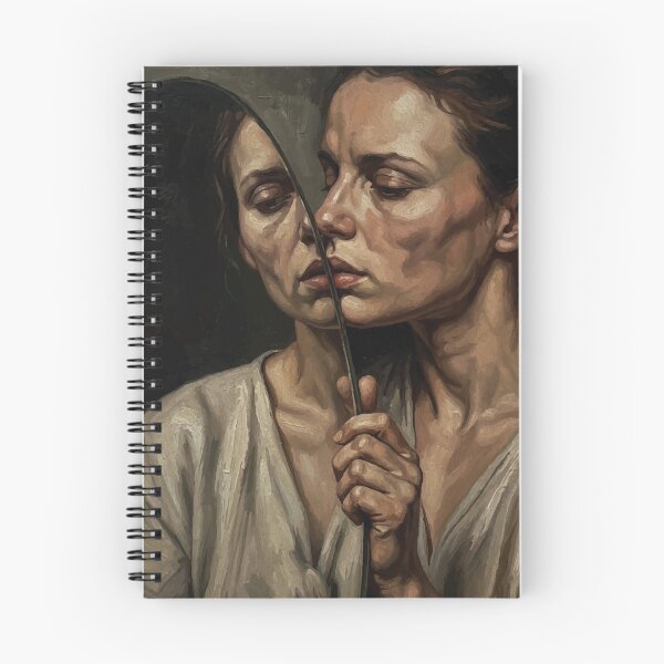Item preview, Facing the Other Self Mirror Oil designed and sold by RamyGallery.