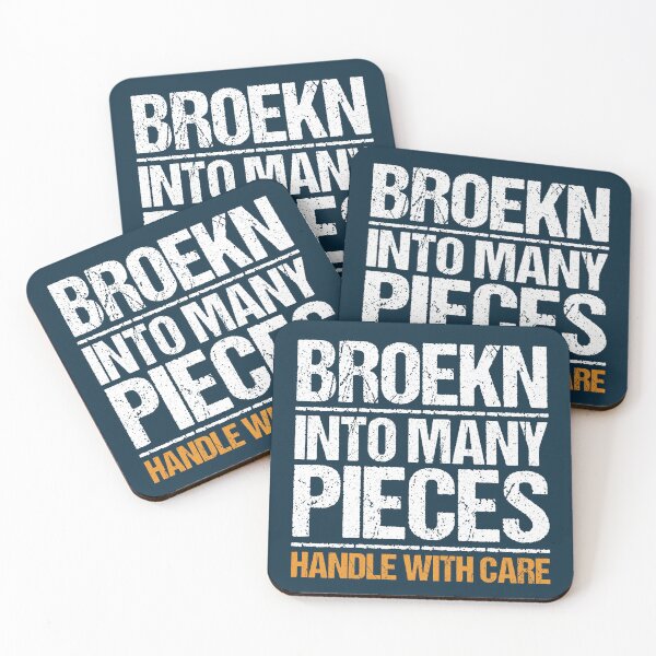 Item preview, Broken Into Many Pieces Typography Quote  designed and sold by NosandEdgy.