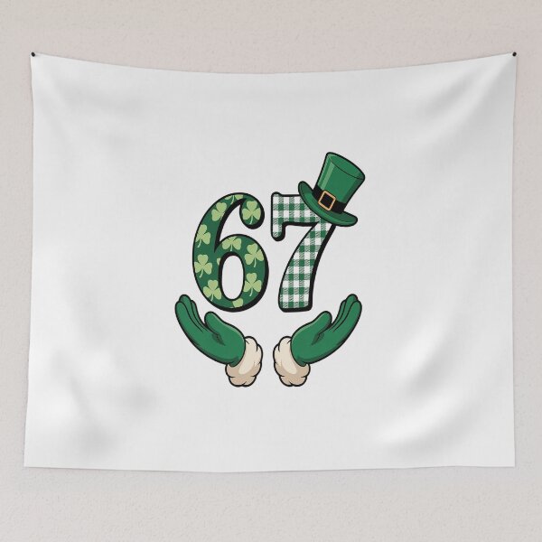 Item preview, 67 six Seven St Patricks Day Shamrock designed and sold by BlassmausArt.