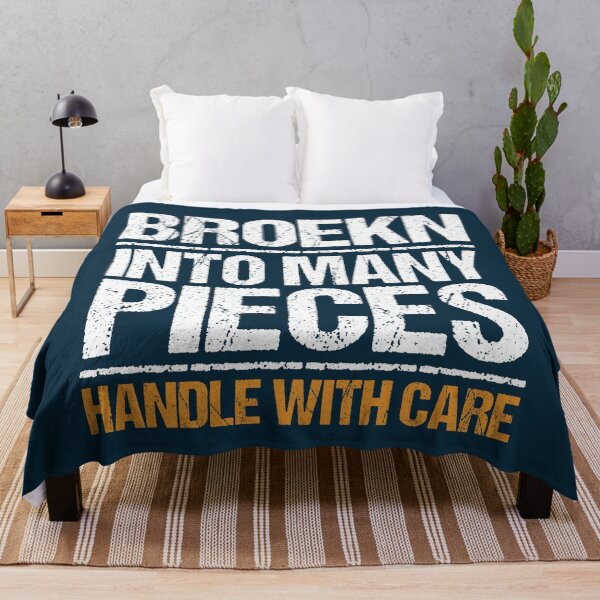 Item preview, Broken Into Many Pieces Typography Quote  designed and sold by NosandEdgy.