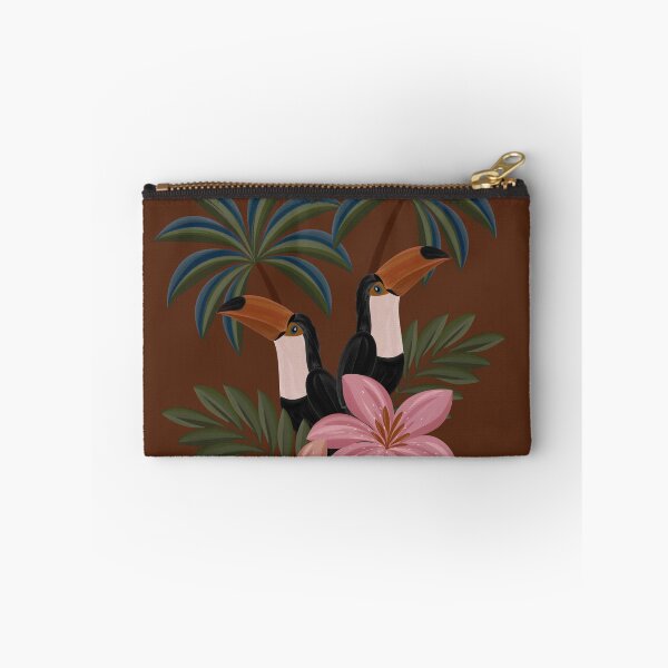 Item preview, Tropical Toucan Birds with Flowers – Botanical Jungle Art designed and sold by prikanashiro.