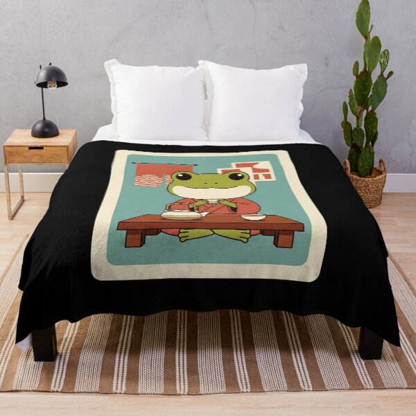 Item preview, Frog Tea Time Japanese Retro designed and sold by JordynLadukeg65.