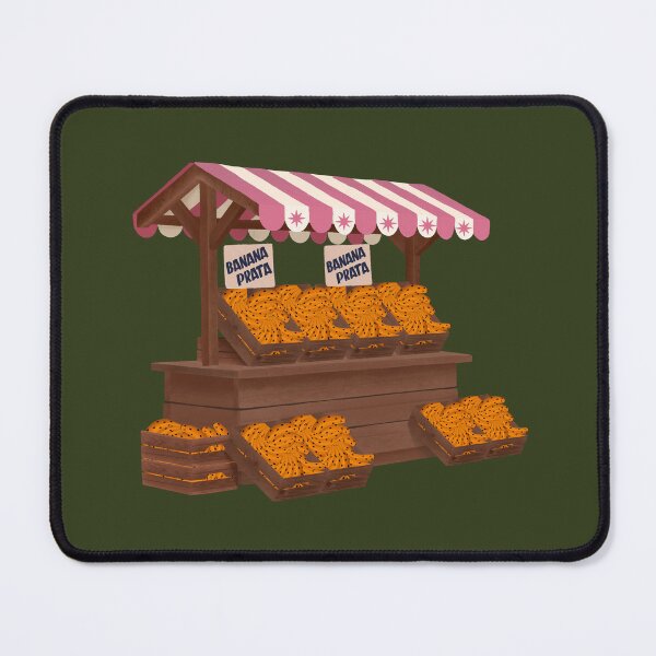 Item preview, Retro Banana Stand – Tropical Market Illustration designed and sold by prikanashiro.