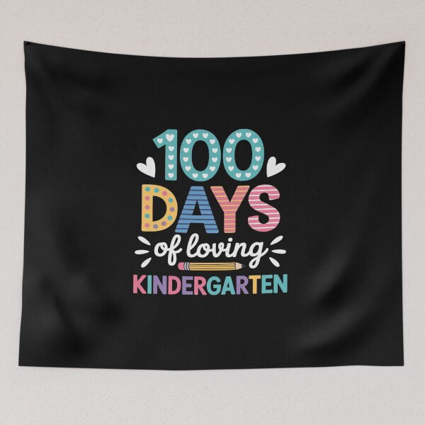 Item preview, 100 Days Of Loving Kindergarten 100th Day Of School  2026 designed and sold by BlassmausArt.