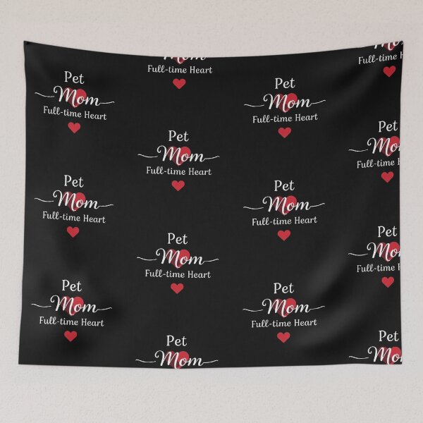 Item preview, Pet Mom Full-time Heart Cute Animal Lover Tee designed and sold by artlife4.