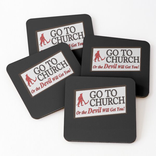 Item preview, Go to church or the devil will get you designed and sold by mohamed fahchouch.