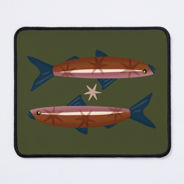 Item preview, Minimal Fish Duo – Sardines Illustration designed and sold by prikanashiro.