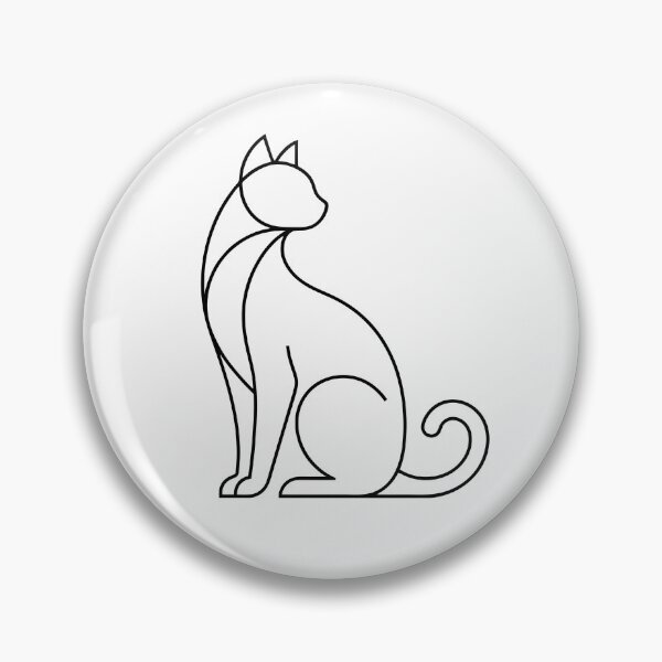 Item preview, Geometric cat illustration designed and sold by Pulpa-grafica.