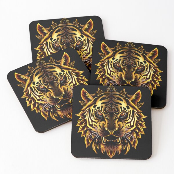 Item preview, Golden Tiger Embellished - Royal Streetwear Style designed and sold by Tama-sirth.