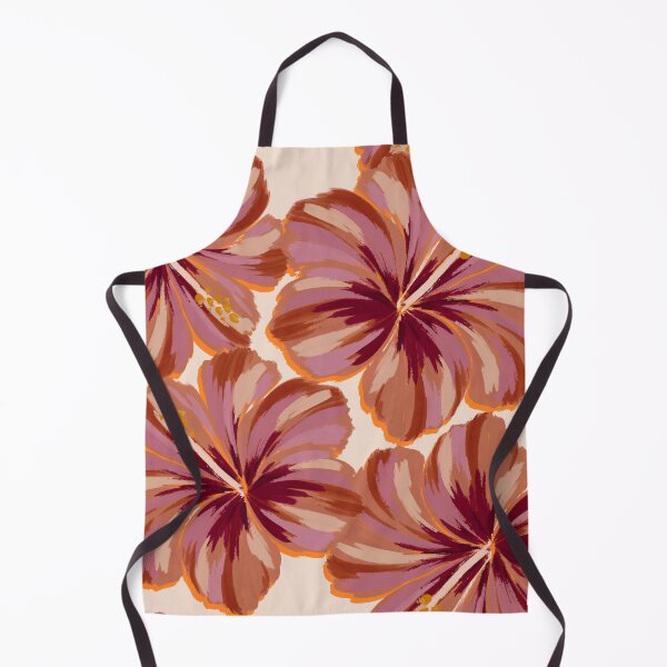 Item preview, Terracotta Hibiscus Tropical Floral Pattern designed and sold by prikanashiro.