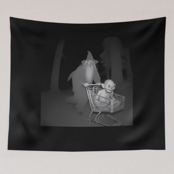 Item preview, Grey Wizard Pushing Gollum Meme designed and sold by mohamed fahchouch.
