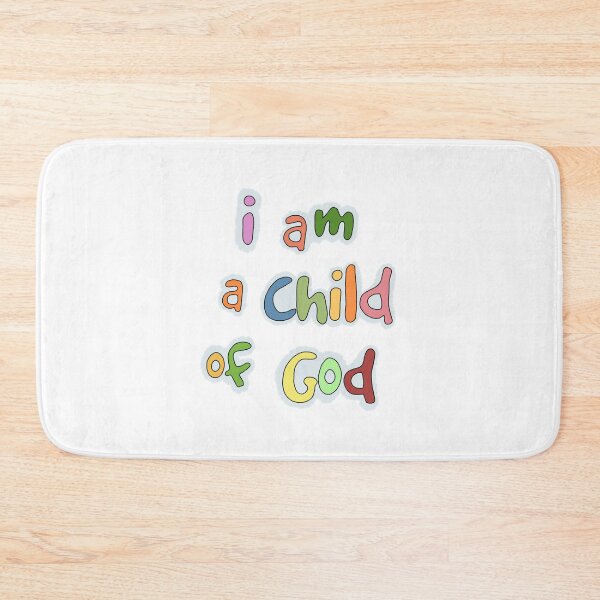 Item preview, I Am A Child Of God | Retro Bubble Letters designed and sold by ZuriRetroPrints.