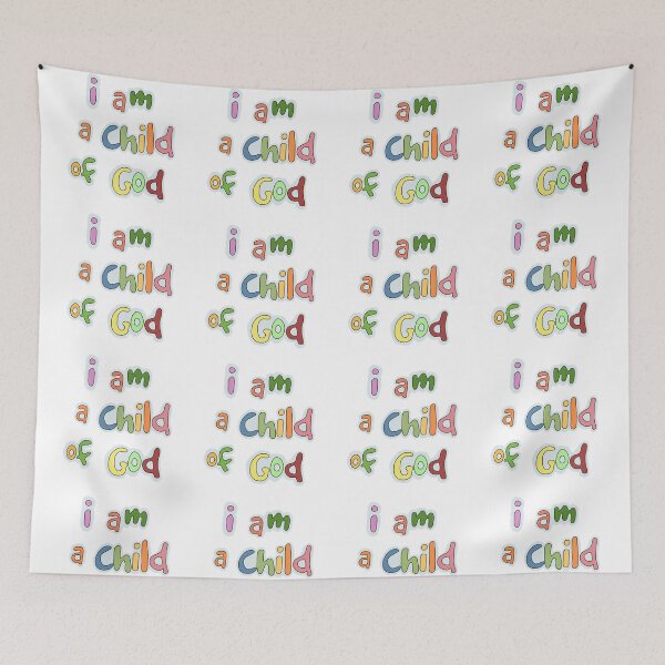 Item preview, I Am A Child Of God | Retro Bubble Letters designed and sold by ZuriRetroPrints.