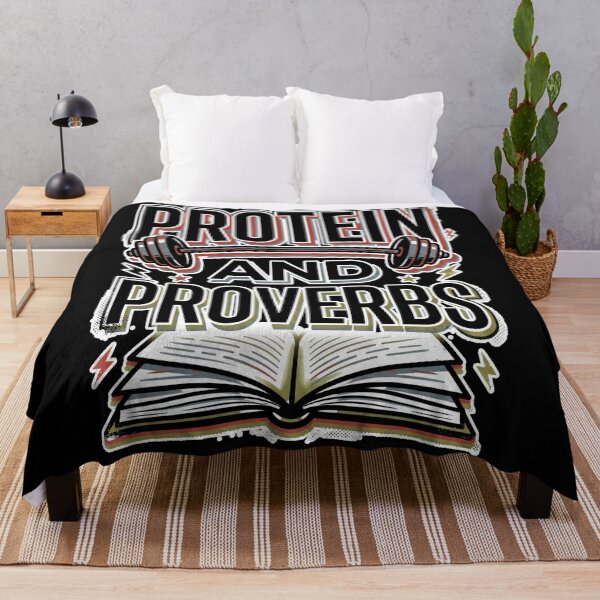 Item preview, Protein and Proverbs Gym Book Lover Hoodie designed and sold by eliramaison.
