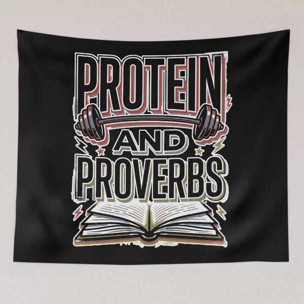 Item preview, Protein and Proverbs Gym Book Lover Hoodie designed and sold by eliramaison.