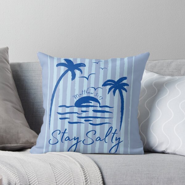 Item preview, Stay Salty Matthew 5 13 Bible Verse Christian Beach Lover Palm Tree Sun Waves designed and sold by Forevermore.