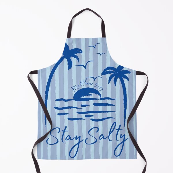 Item preview, Stay Salty Matthew 5 13 Bible Verse Christian Beach Lover Palm Tree Sun Waves designed and sold by Forevermore.