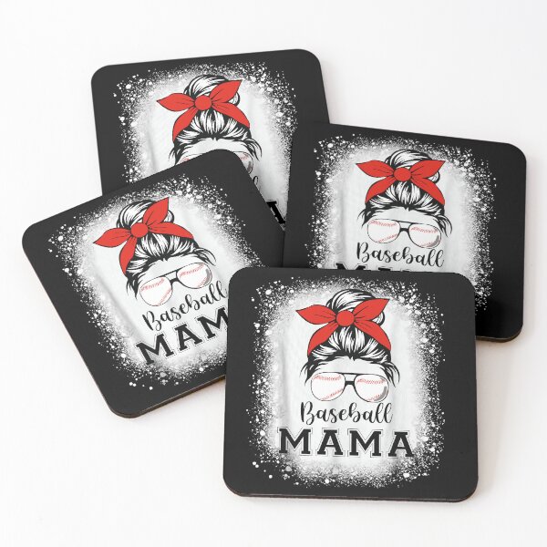 Artikelvorschau, Baseball Mama T-Shirt mit Dutt entworfen und verkauft von KIROSALS.